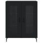 vidaXL Sideboard Schwarz 69,5x34x90 cm Holzwerkstoff vidaXL Sideboard Schwarz 69,5x34x90 cm Holzwerkstoff