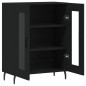 vidaXL Sideboard Schwarz 69,5x34x90 cm Holzwerkstoff vidaXL Sideboard Schwarz 69,5x34x90 cm Holzwerkstoff