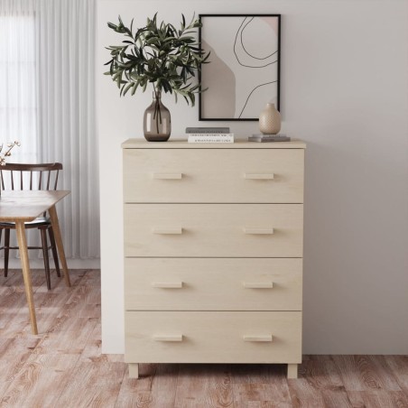 vidaXL Sideboard HAMAR Honigbraun 79x40x103,5 cm Massivholz Kiefer