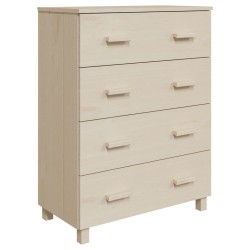 vidaXL Sideboard HAMAR Honigbraun 79x40x103,5 cm Massivholz Kiefer