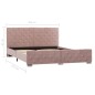 vidaXL Bettgestell Rosa Samt 160x200 cm vidaXL Bettgestell Rosa Samt 160x200 cm