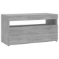 vidaXL TV-Schrank mit LED-Leuchten Grau Sonoma 75x35x40 cm vidaXL TV-Schrank mit LED-Leuchten Grau Sonoma 75x35x40 cm