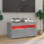 vidaXL TV-Schrank mit LED-Leuchten Grau Sonoma 75x35x40 cm vidaXL TV-Schrank mit LED-Leuchten Grau Sonoma 75x35x40 cm