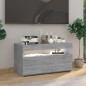 vidaXL TV-Schrank mit LED-Leuchten Grau Sonoma 75x35x40 cm vidaXL TV-Schrank mit LED-Leuchten Grau Sonoma 75x35x40 cm