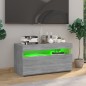 vidaXL TV-Schrank mit LED-Leuchten Grau Sonoma 75x35x40 cm vidaXL TV-Schrank mit LED-Leuchten Grau Sonoma 75x35x40 cm