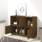 vidaXL Sideboard Honigbraun 110,5x35x80 cm Massivholz Kiefer vidaXL Sideboard Honigbraun 110,5x35x80 cm Massivholz Kiefer