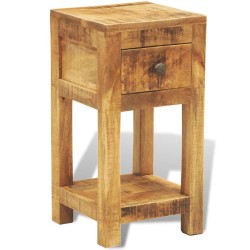 vidaXL Nachttisch mit 1 Schublade Massivholz Mango 