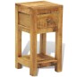 vidaXL Nachttisch mit 1 Schublade Massivholz Mango vidaXL Nachttisch mit 1 Schublade Massivholz Mango