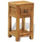 vidaXL Nachttisch mit 1 Schublade Massivholz Mango vidaXL Nachttisch mit 1 Schublade Massivholz Mango