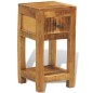 vidaXL Nachttisch mit 1 Schublade Massivholz Mango vidaXL Nachttisch mit 1 Schublade Massivholz Mango