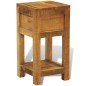 vidaXL Nachttisch mit 1 Schublade Massivholz Mango vidaXL Nachttisch mit 1 Schublade Massivholz Mango