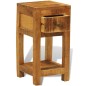 vidaXL Nachttisch mit 1 Schublade Massivholz Mango vidaXL Nachttisch mit 1 Schublade Massivholz Mango