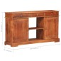 vidaXL Sideboard 135x35x75 cm Akazienholz Massiv vidaXL Sideboard 135x35x75 cm Akazienholz Massiv