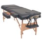 vidaXL Massageliege 3-Zonen mit Hocker Klappbar 10 cm Sitz Schwarz vidaXL Massageliege 3-Zonen mit Hocker Klappbar 10 cm Sitz Schwarz