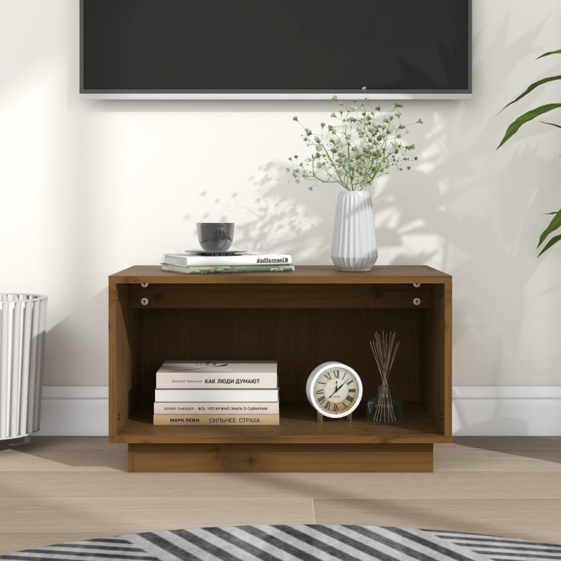 vidaXL TV-Schrank Honigbraun 60x35x35 cm Massivholz Kiefer vidaXL TV-Schrank Honigbraun 60x35x35 cm Massivholz Kiefer