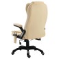 Massage-Bürostuhl Creme Kunstleder Massage-Bürostuhl Creme Kunstleder