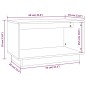 vidaXL TV-Schrank Honigbraun 60x35x35 cm Massivholz Kiefer vidaXL TV-Schrank Honigbraun 60x35x35 cm Massivholz Kiefer