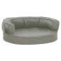 vidaXL Hundematratze Ergonomisch 60x42 cm Leinenoptik Grau vidaXL Hundematratze Ergonomisch 60x42 cm Leinenoptik Grau