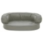 vidaXL Hundematratze Ergonomisch 60x42 cm Leinenoptik Grau vidaXL Hundematratze Ergonomisch 60x42 cm Leinenoptik Grau