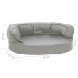 vidaXL Hundematratze Ergonomisch 60x42 cm Leinenoptik Grau vidaXL Hundematratze Ergonomisch 60x42 cm Leinenoptik Grau