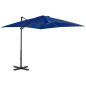 vidaXL Ampelschirm mit Aluminium-Mast Azurblau 250x250 cm vidaXL Ampelschirm mit Aluminium-Mast Azurblau 250x250 cm