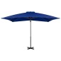 vidaXL Ampelschirm mit Aluminium-Mast Azurblau 250x250 cm vidaXL Ampelschirm mit Aluminium-Mast Azurblau 250x250 cm