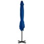 vidaXL Ampelschirm mit Aluminium-Mast Azurblau 250x250 cm vidaXL Ampelschirm mit Aluminium-Mast Azurblau 250x250 cm