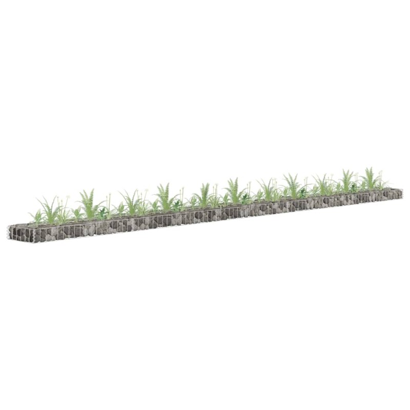 vidaXL Gabionen-Hochbeet Verzinkter Stahl 450x30x10 cm vidaXL Gabionen-Hochbeet Verzinkter Stahl 450x30x10 cm