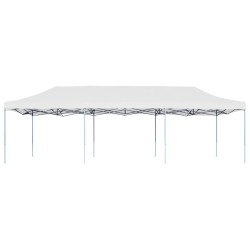 vidaXL Pop-Up Partyzelt Faltbar 3 x 9 m Weiß