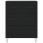 vidaXL Sideboard Schwarz 69,5x34x90 cm Holzwerkstoff vidaXL Sideboard Schwarz 69,5x34x90 cm Holzwerkstoff