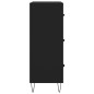vidaXL Sideboard Schwarz 69,5x34x90 cm Holzwerkstoff vidaXL Sideboard Schwarz 69,5x34x90 cm Holzwerkstoff