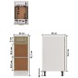 vidaXL Schubunterschrank Sonoma-Eiche 30x46x81,5 cm Holzwerkstoff vidaXL Schubunterschrank Sonoma-Eiche 30x46x81,5 cm Holzwerkstoff