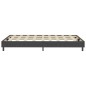 Boxspring-Bettgestell Grau Stoff 120x200 cm Boxspring-Bettgestell Grau Stoff 120x200 cm