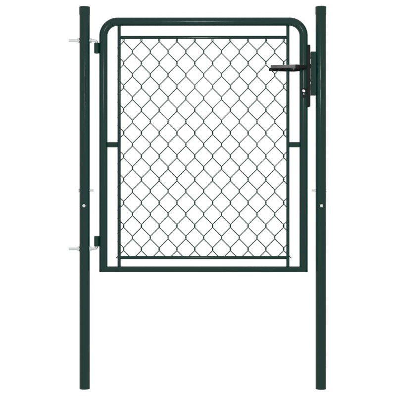 vidaXL Gartentor Stahl 100 x 75 cm Grün vidaXL Gartentor Stahl 100 x 75 cm Grün
