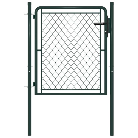 vidaXL Gartentor Stahl 100 x 75 cm Grün