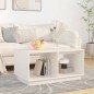 vidaXL Couchtisch Weiß 80x50x40 cm Massivholz Kiefer vidaXL Couchtisch Weiß 80x50x40 cm Massivholz Kiefer