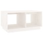 vidaXL Couchtisch Weiß 80x50x40 cm Massivholz Kiefer vidaXL Couchtisch Weiß 80x50x40 cm Massivholz Kiefer