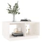 vidaXL Couchtisch Weiß 80x50x40 cm Massivholz Kiefer vidaXL Couchtisch Weiß 80x50x40 cm Massivholz Kiefer