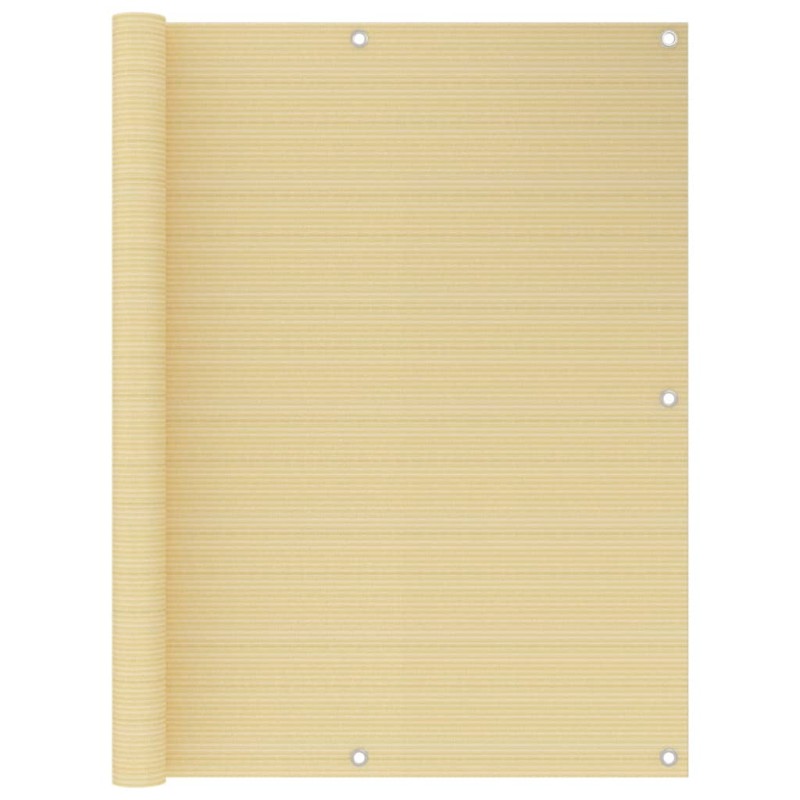 vidaXL Balkon-Sichtschutz Beige 120x400 cm HDPE vidaXL Balkon-Sichtschutz Beige 120x400 cm HDPE