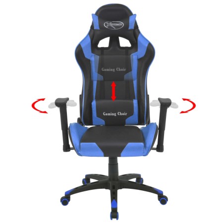 Bürostuhl Gaming-Stuhl Neigbar Kunstleder Blau