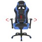 Bürostuhl Gaming-Stuhl Neigbar Kunstleder Blau