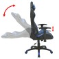 Bürostuhl Gaming-Stuhl Neigbar Kunstleder Blau