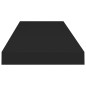 vidaXL Schweberegale 4 Stk. Schwarz 80x23,5x3,8 cm MDF vidaXL Schweberegale 4 Stk. Schwarz 80x23,5x3,8 cm MDF