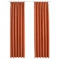 vidaXL Verdunkelungsvorhänge mit Haken 2 Stk. Rostbraun 140x225 cm vidaXL Verdunkelungsvorhänge mit Haken 2 Stk. Rostbraun 140x225 cm