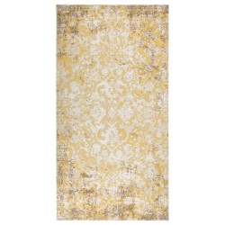 vidaXL Outdoor-Teppich Flachgewebe 80x150 cm Gelb 