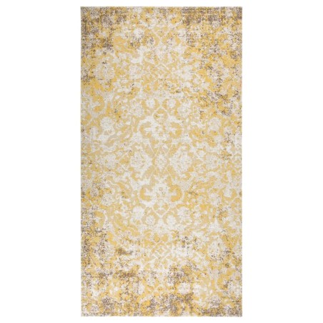 vidaXL Outdoor-Teppich Flachgewebe 80x150 cm Gelb 