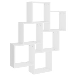 vidaXL Würfelregal Weiß 78x15x93 cm Holzwerkstoff