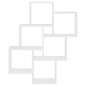 vidaXL Würfelregal Weiß 78x15x93 cm Holzwerkstoff vidaXL Würfelregal Weiß 78x15x93 cm Holzwerkstoff