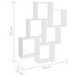 vidaXL Würfelregal Weiß 78x15x93 cm Holzwerkstoff vidaXL Würfelregal Weiß 78x15x93 cm Holzwerkstoff