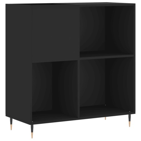 vidaXL Plattenschrank Schwarz 84,5x38x89 cm Holzwerkstoff